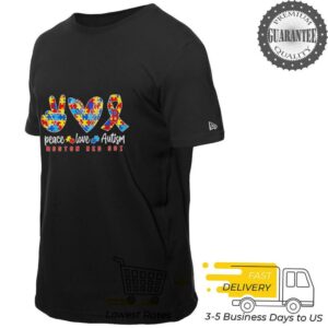 Peace love Autism Boston Red Sox shirt