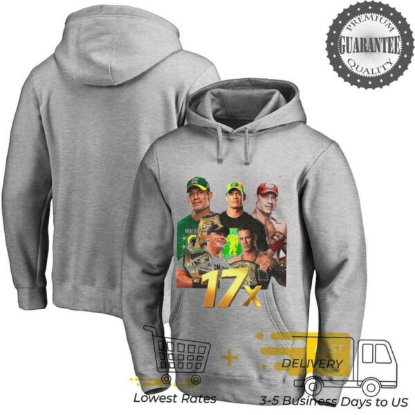 John Cena 17x Champion Graphic WWE shirt