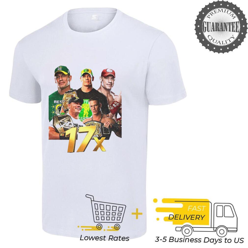 John Cena 17x Champion Graphic WWE shirt John Cena 17x Champion Graphic WWE shirt