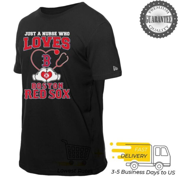 Just a nurse who loves Boston Red Sox shirt