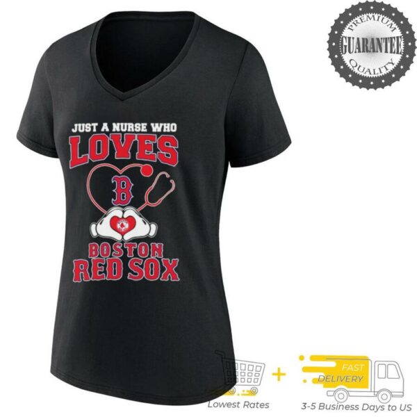 Just a nurse who loves Boston Red Sox shirt