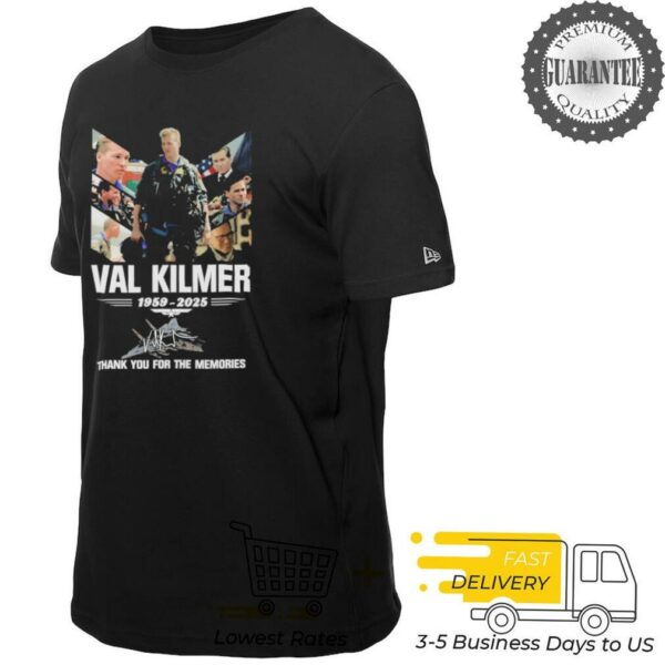 Official Val Kilmer Thank You For The Memories 1959 2025 Signature T shirts