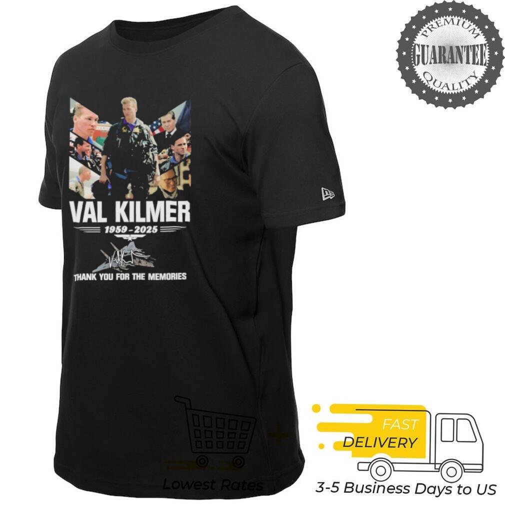 Official Val Kilmer Thank You For The Memories 1959 2025 Signature T shirts Official Val Kilmer Thank You For The Memories 1959 2025 Signature T shirts