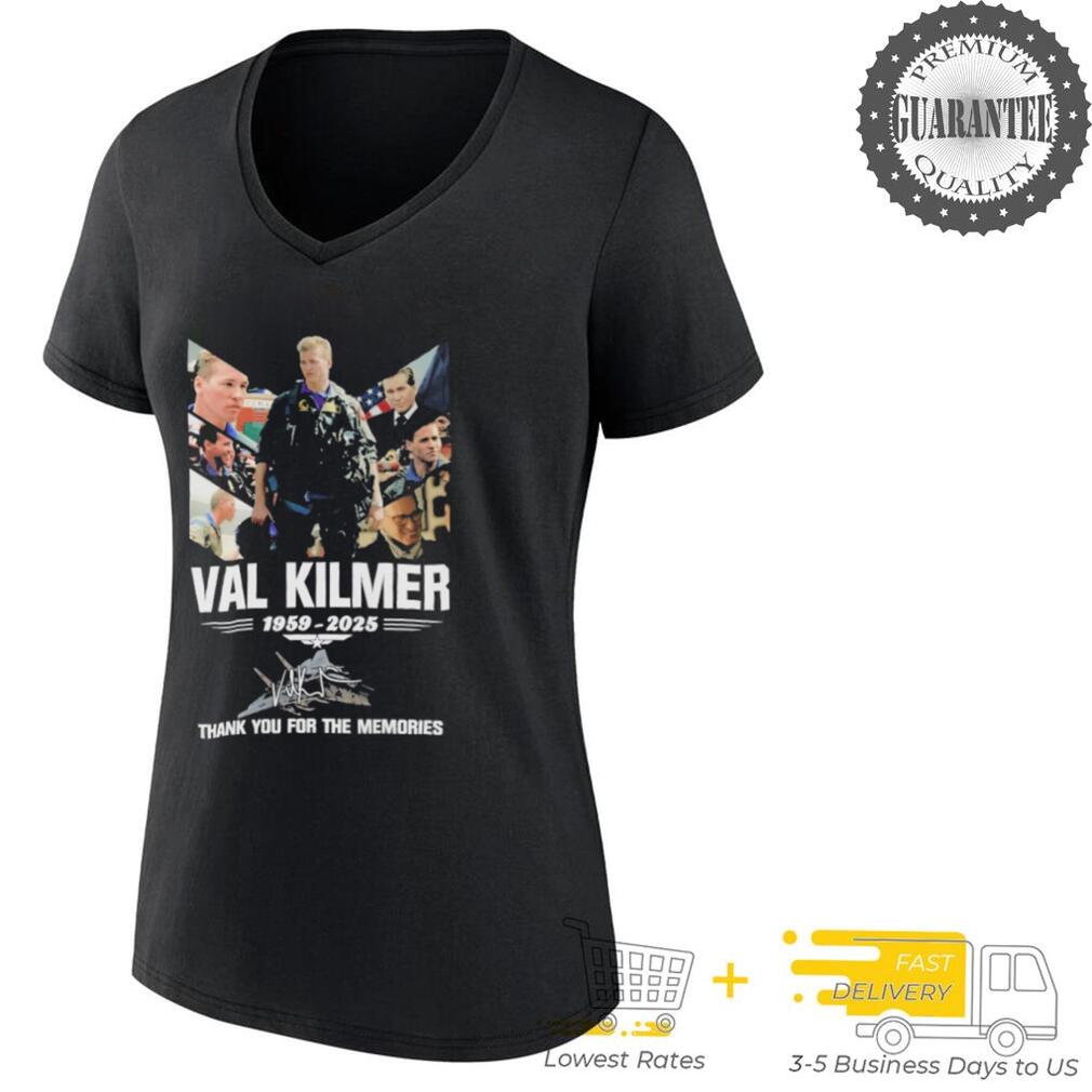 Official Val Kilmer Thank You For The Memories 1959 2025 Signature T shirts Official Val Kilmer Thank You For The Memories 1959 2025 Signature T shirts