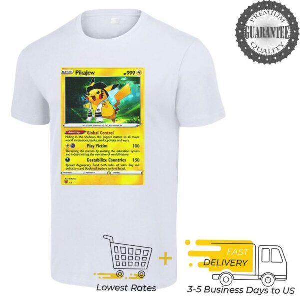 Pikajew Trading Card Pikachu Jewish shirt