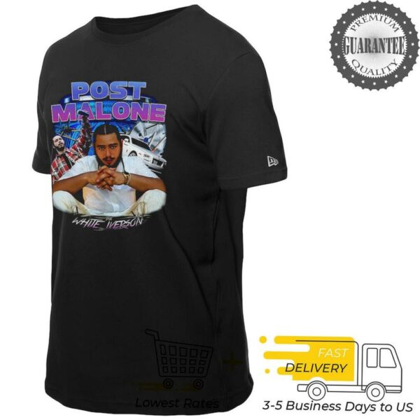 Post Malone the White Iverson shirt
