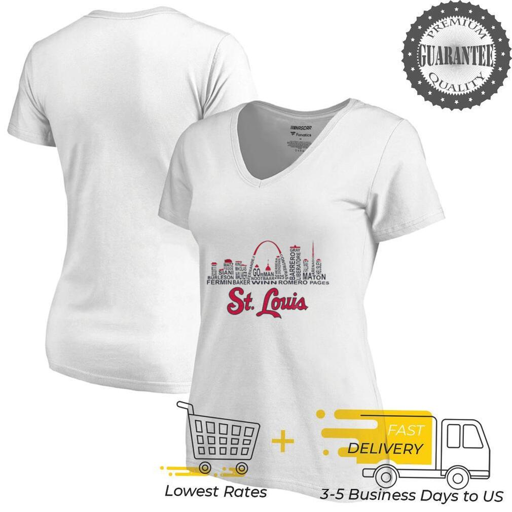 St. Louis Baseball team skyline names graphic 2025 shirt St. Louis Baseball team skyline names graphic 2025 shirt