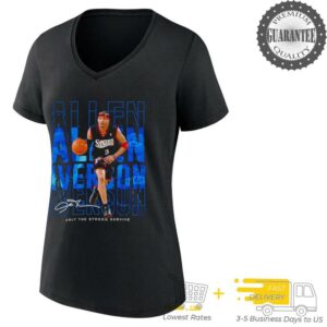 Allen Iverson Philadelphia 76ers only the strong survive signature shirt