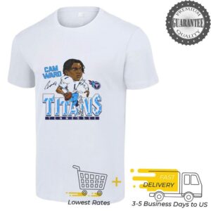 Tennessee Titans Cam Ward Signature cartoon football player shirt