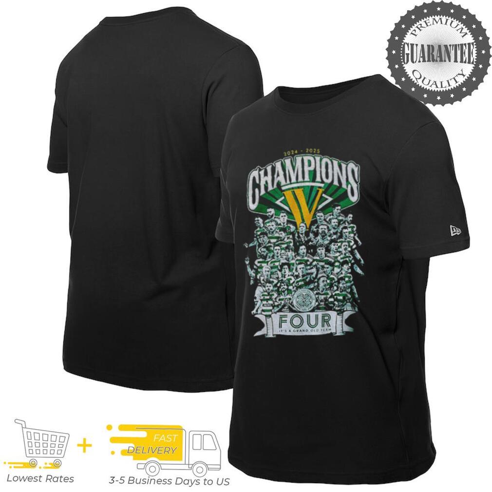 Celtics football club four it’s a grand old team 2024 2025 champion shirt Celtics football club four it’s a grand old team 2024 2025 champion shirt