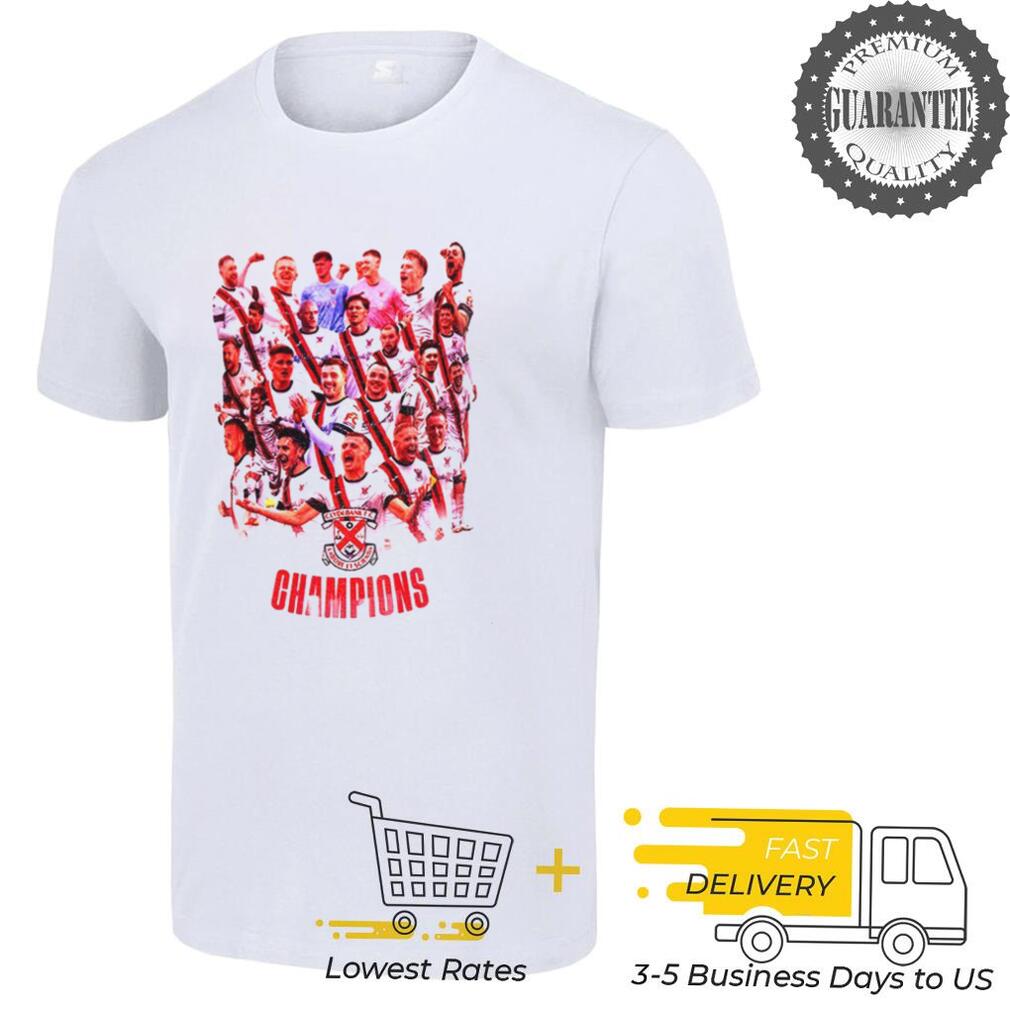 Clydebank FC Champions 2024 2025 shirt Clydebank FC Champions 2024 2025 shirt