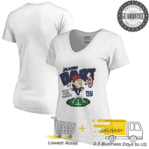 New York Giants Jaxson Dart bright lights big plays caricature shirt