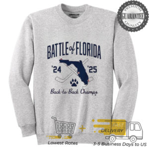 Florida Hockey Battle of Florida 24 25 back to back Champs shirt