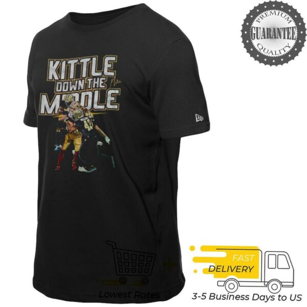 George Kittle San Francisco 49ers Kittle down the middle signature shirt