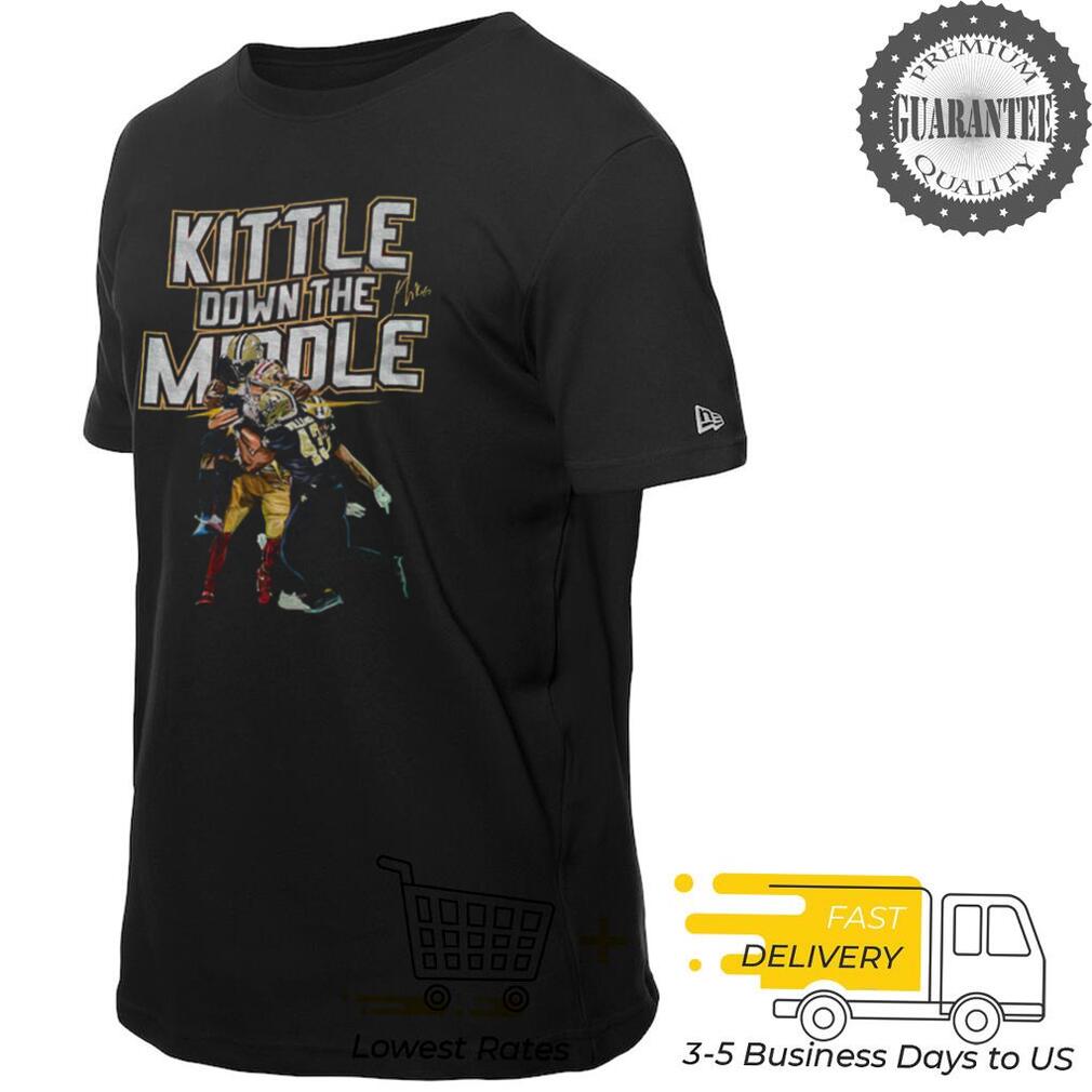George Kittle San Francisco 49ers Kittle down the middle signature shirt George Kittle San Francisco 49ers Kittle down the middle signature shirt