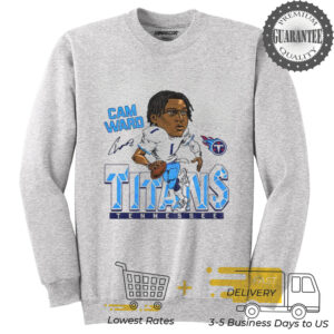 Tennessee Titans Cam Ward Signature cartoon football player shirt