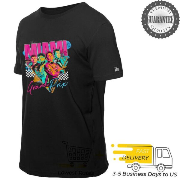 Miami Grand Prix pastel palm trees shirt