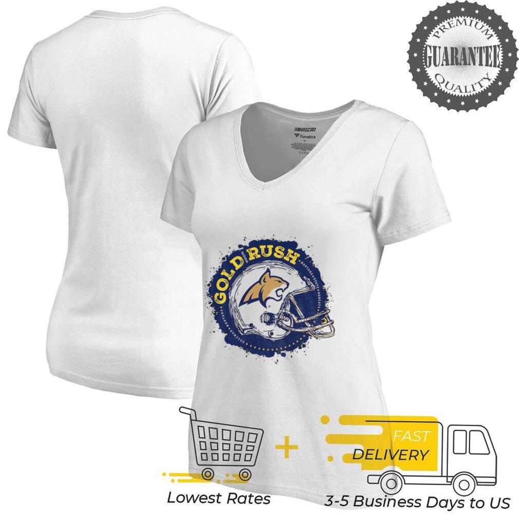 Montana State Bobcats 2025 gold rush football helmet shirt Montana State Bobcats 2025 gold rush football helmet shirt
