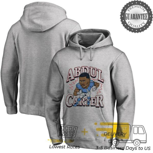 New York Giants Abdul Carter Signature cartoon football player shirt