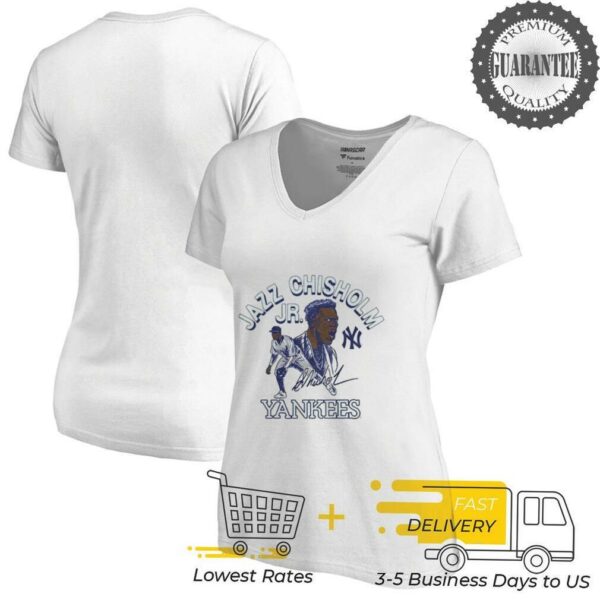 New York Yankees Jazz Chisholm Jr. Signature cartoon football player shirt