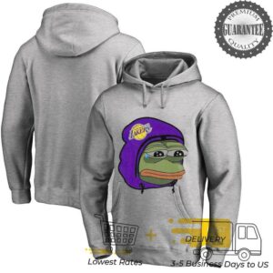 Pepe Frog Los Angeles Lakers crying meme shirt