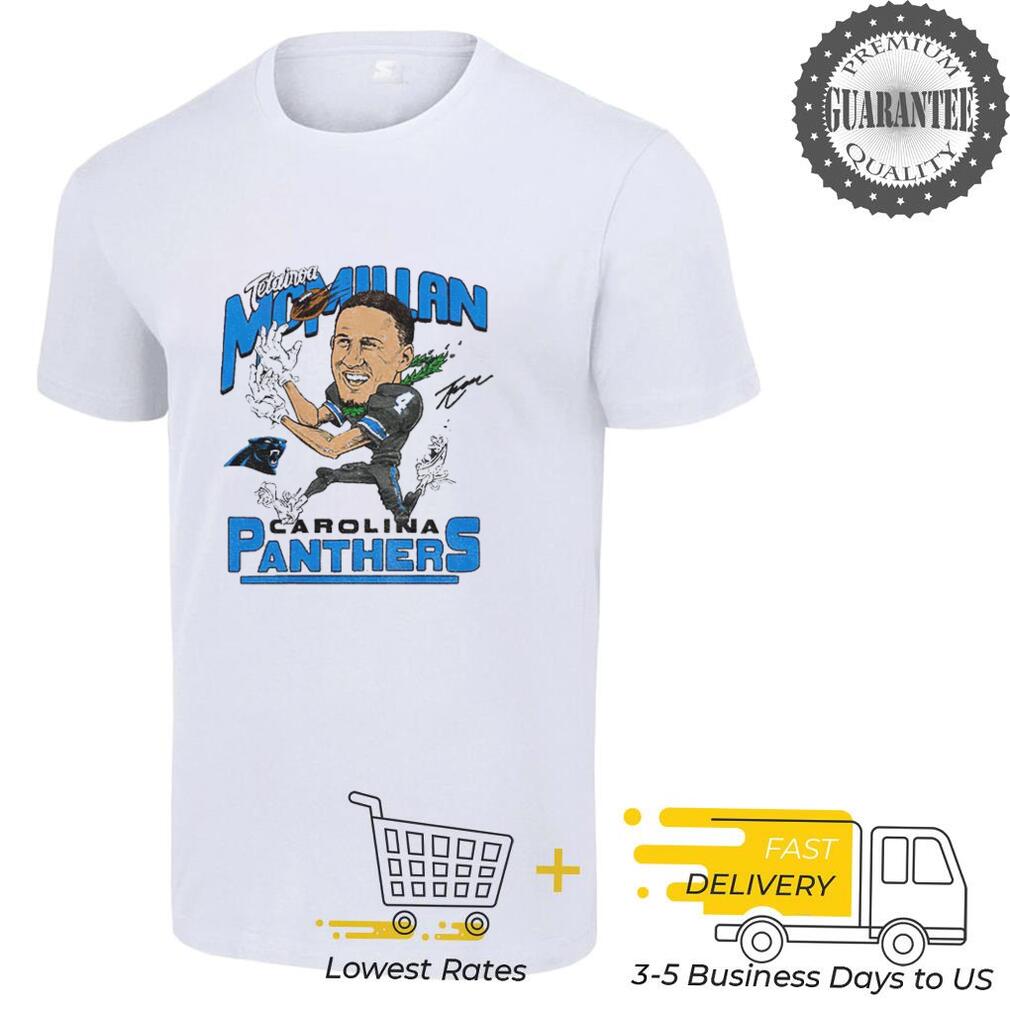 Panthers Tetairoa McMillan Signature cartoon football player shirt Panthers Tetairoa McMillan Signature cartoon football player shirt