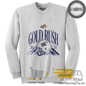 Montana State Bobcats 2025 gold rush football helmet t shirt