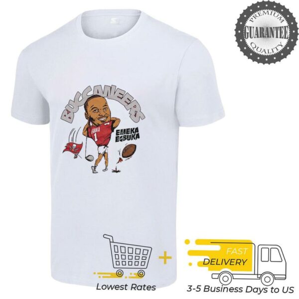 Tampa Bay Buccaneers Emeka Egbuka 1 cartoon football player shirt