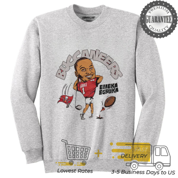 Tampa Bay Buccaneers Emeka Egbuka 1 cartoon football player shirt