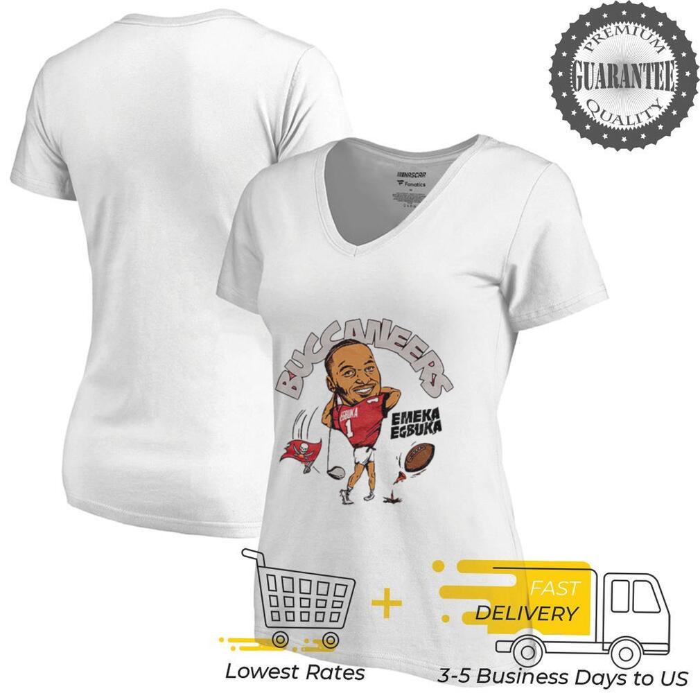 Tampa Bay Buccaneers Emeka Egbuka 1 cartoon football player shirt Tampa Bay Buccaneers Emeka Egbuka 1 cartoon football player shirt