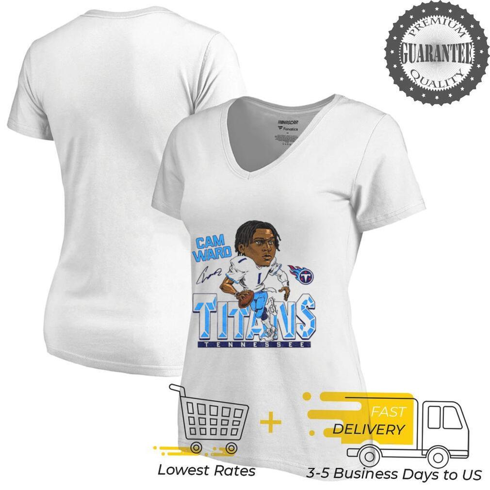 Tennessee Titans Cam Ward Signature cartoon football player shirt Tennessee Titans Cam Ward Signature cartoon football player shirt