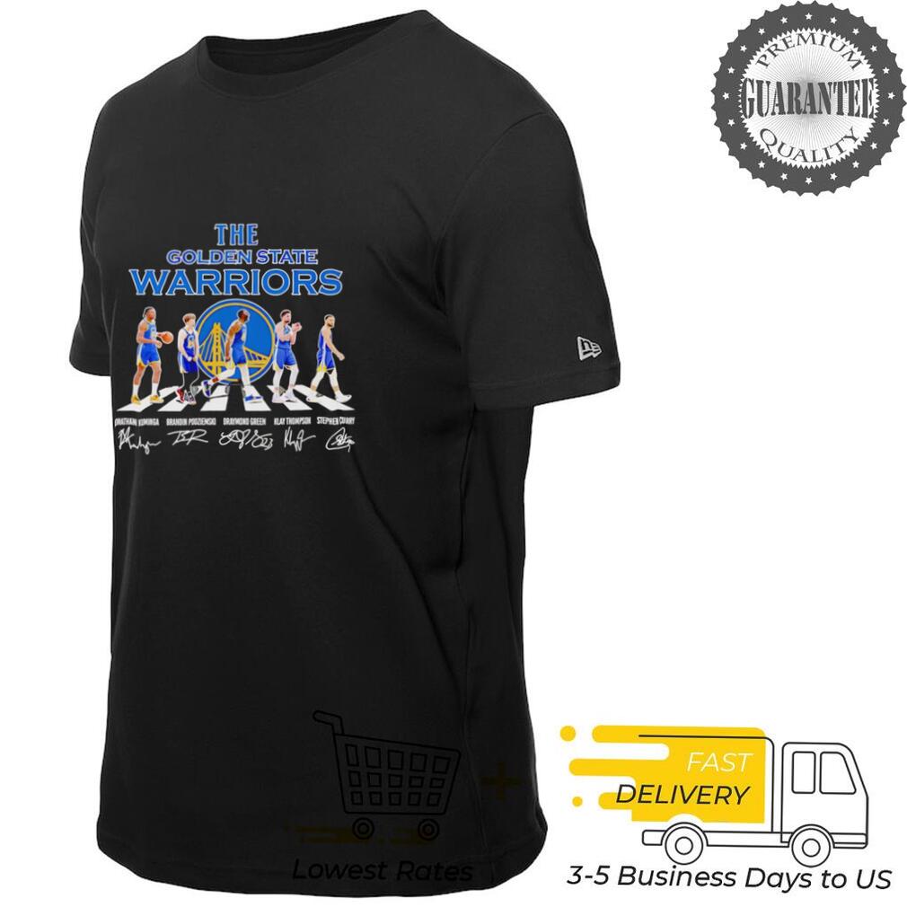 The Golden State Warriors Abbey Road Jonathan Kuminga Brandin Podziemski Draymond Green signatures shirt The Golden State Warriors Abbey Road Jonathan Kuminga Brandin Podziemski Draymond Green signatures shirt
