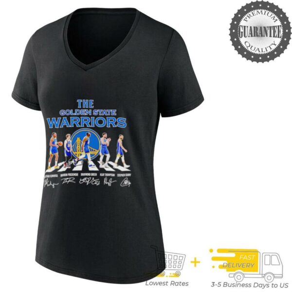 The Golden State Warriors Abbey Road Jonathan Kuminga Brandin Podziemski Draymond Green signatures shirt
