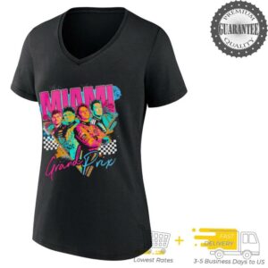 Miami Grand Prix pastel palm trees shirt