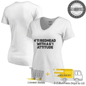5 ft 6 Redhead with 6’1 attitude shirt