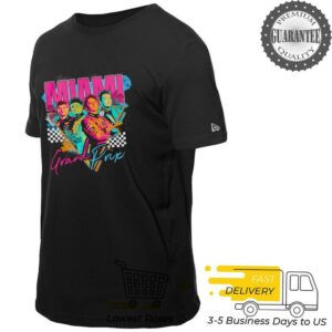 Miami Grand Prix pastel palm trees shirt