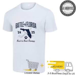 Florida Hockey Battle of Florida 24 25 back to back Champs shirt