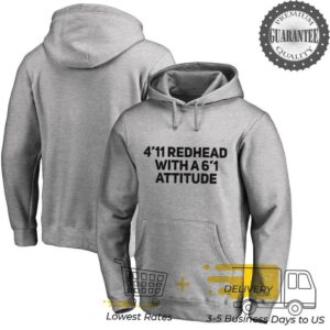 5 ft 6 Redhead with 6’1 attitude shirt